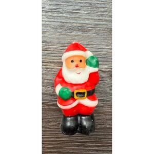 Vintage Santa‎ Claus Candle Christmas Holiday Decoration Collectible Mini